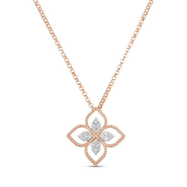 Roberto Coin PRINCESS FLOWER PENDANT WITH DIAMONDS