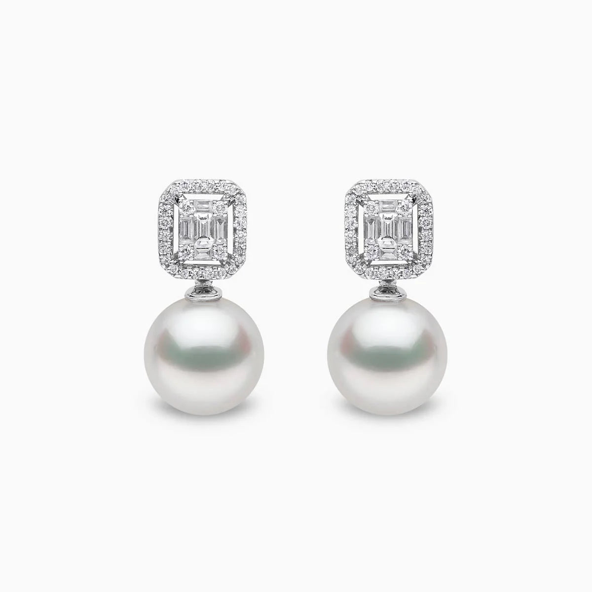 Yoko London STARLIGHT PEARL & DIAMOND COSMIC EARRINGS