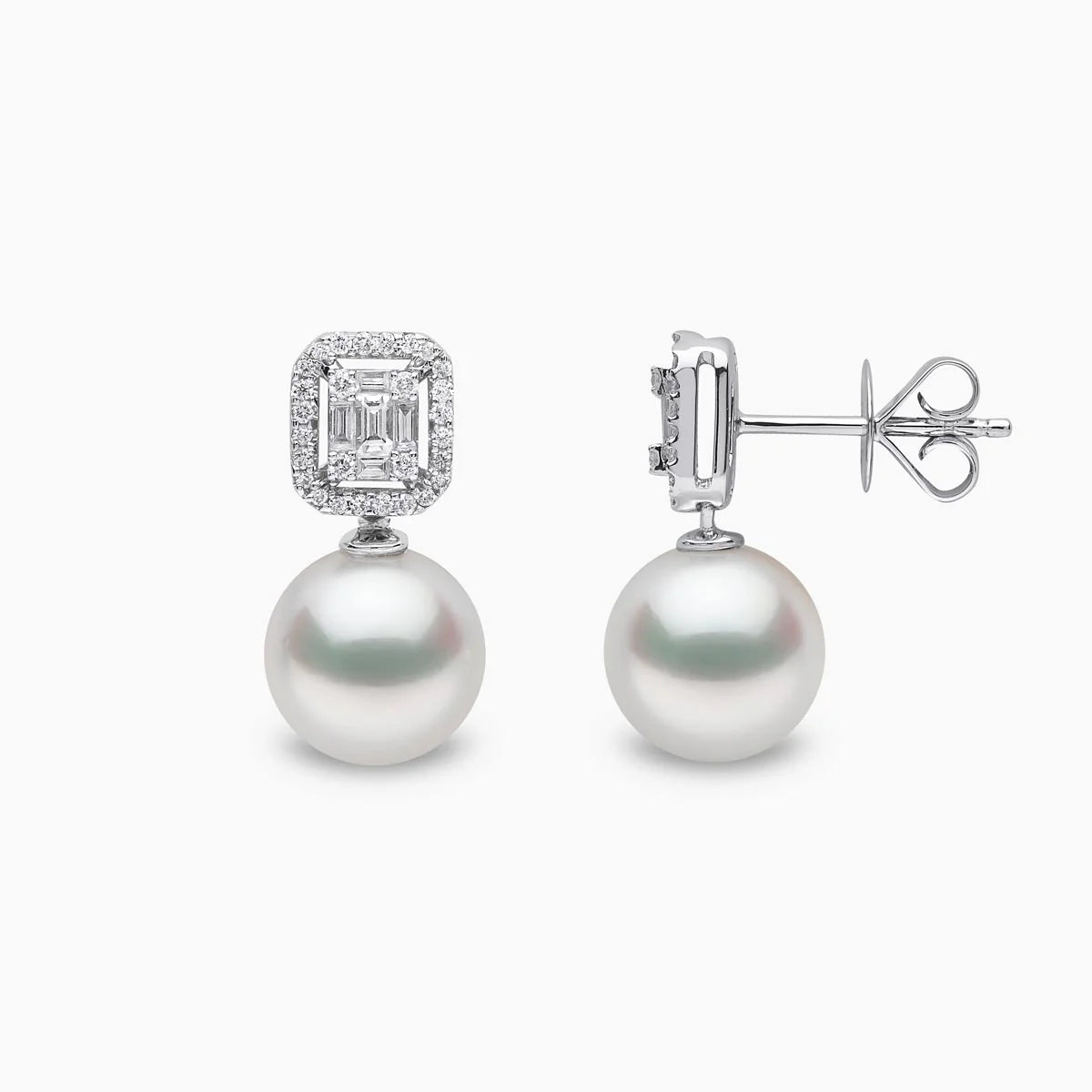 Yoko London STARLIGHT PEARL & DIAMOND COSMIC EARRINGS