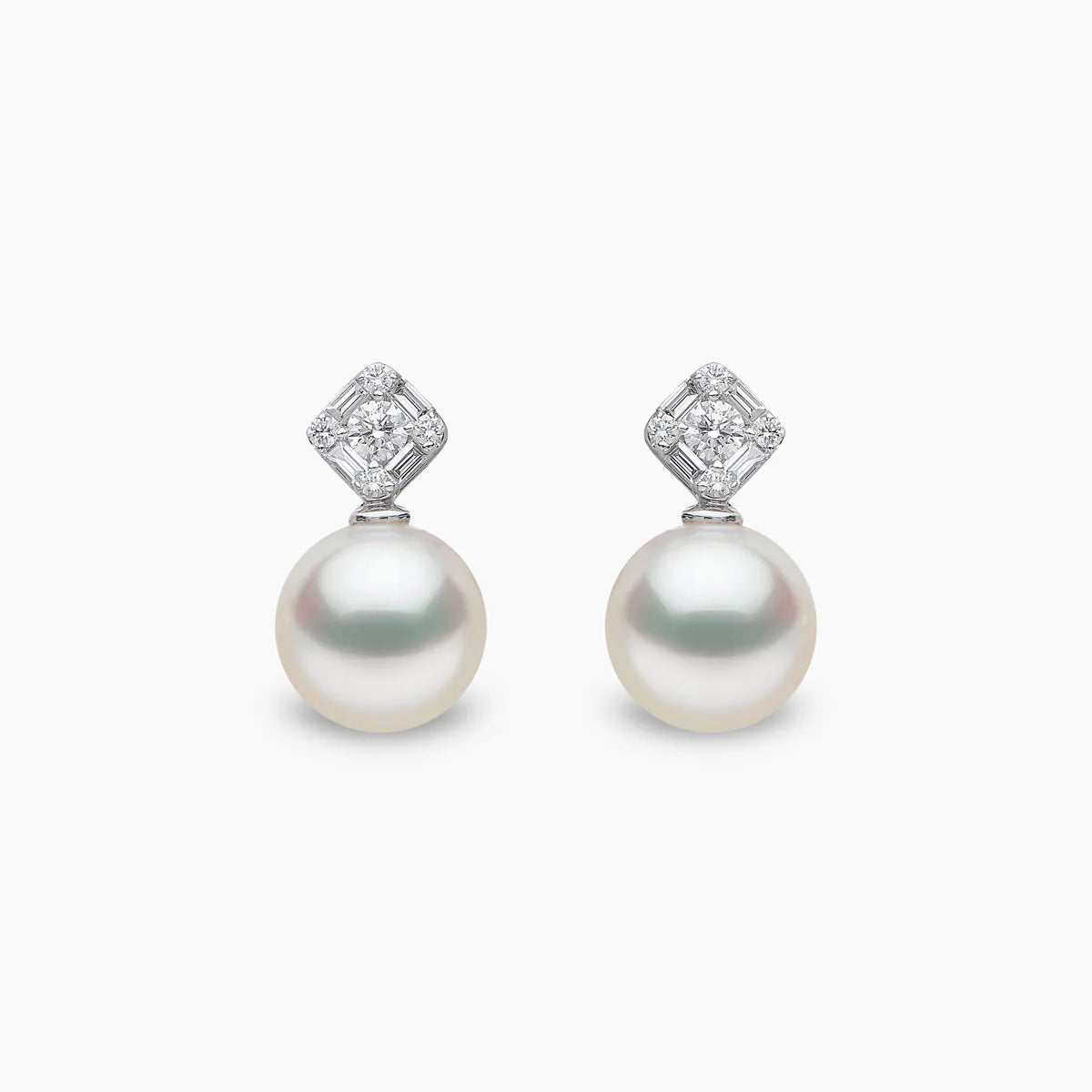 Yoko London STARLIGHT PEARL & DIAMOND NOVA EARRINGS