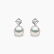 Yoko London STARLIGHT PEARL & DIAMOND NOVA EARRINGS