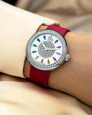 Brilliant One Row Multicolored Sapphires 38 MM