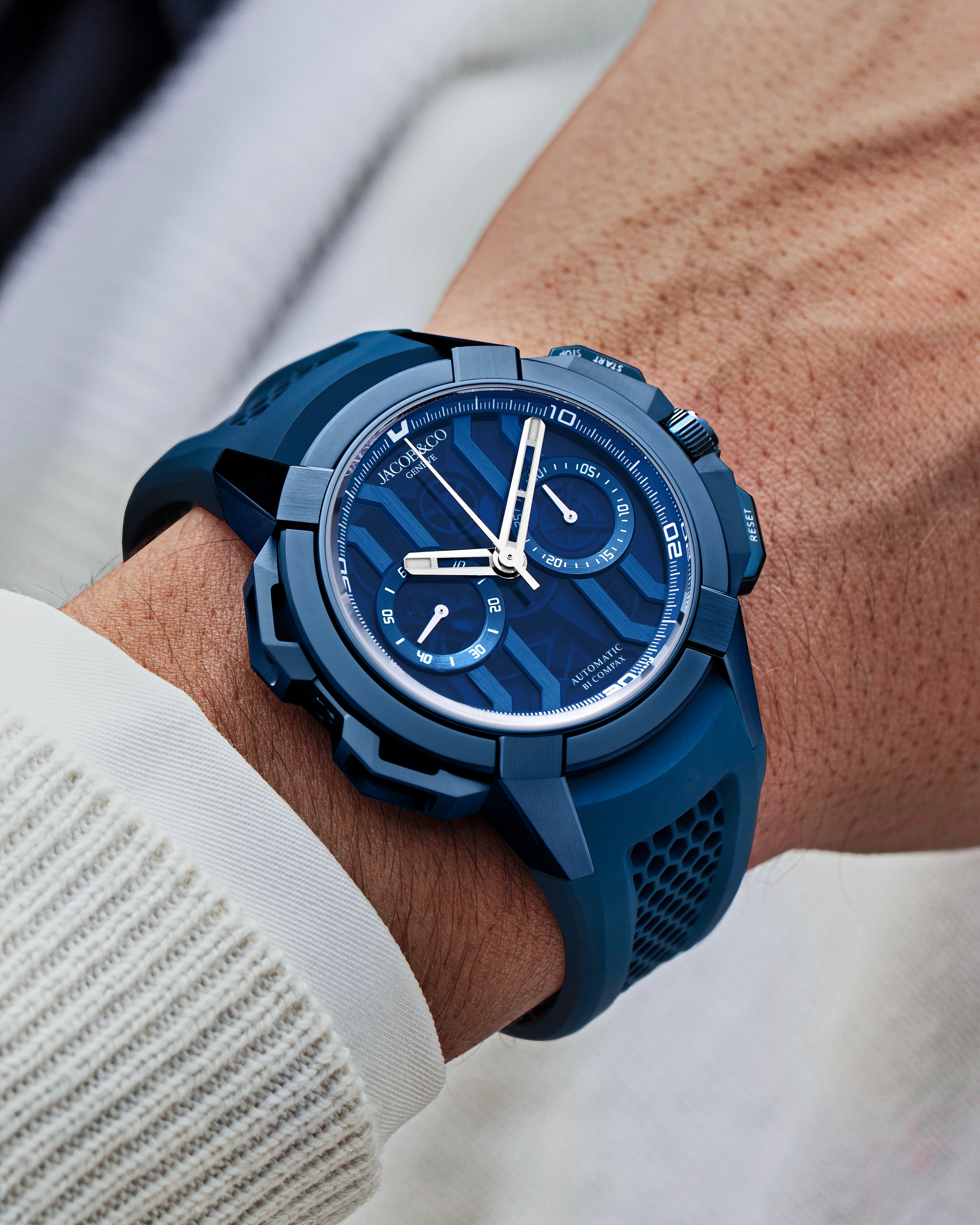 Jacob & Co. EPIC X CHRONO BLUE TITANIUM 44MM