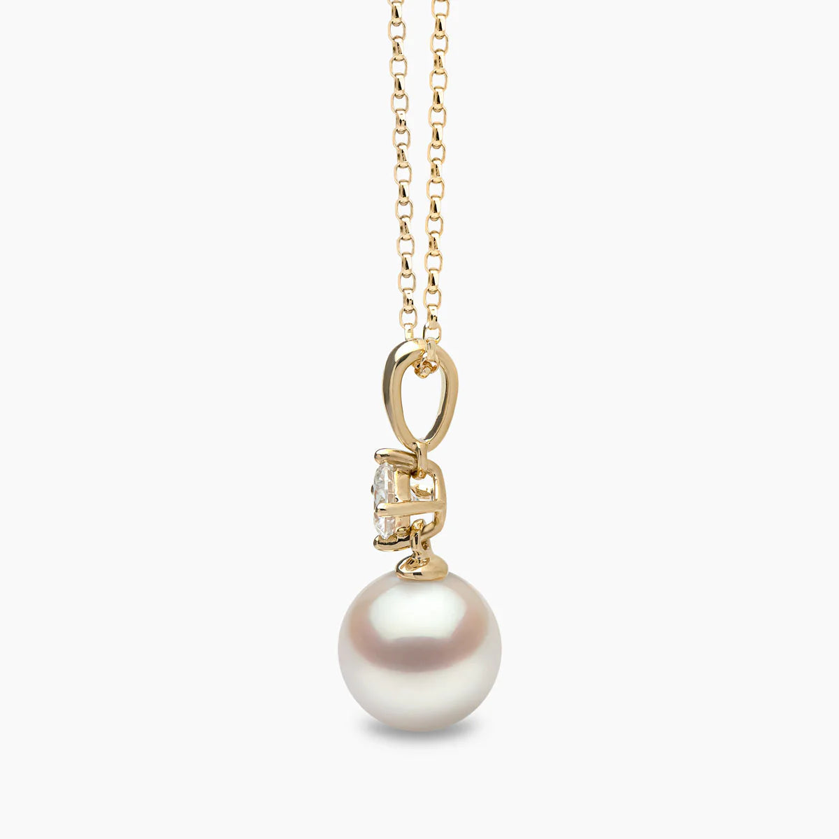 Yoko London CLASSIC AKOYA PEARL AND DIAMOND PENDANT