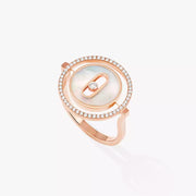 Messika BAGUE LUCKY MOVE PM NACRE BLANCHE