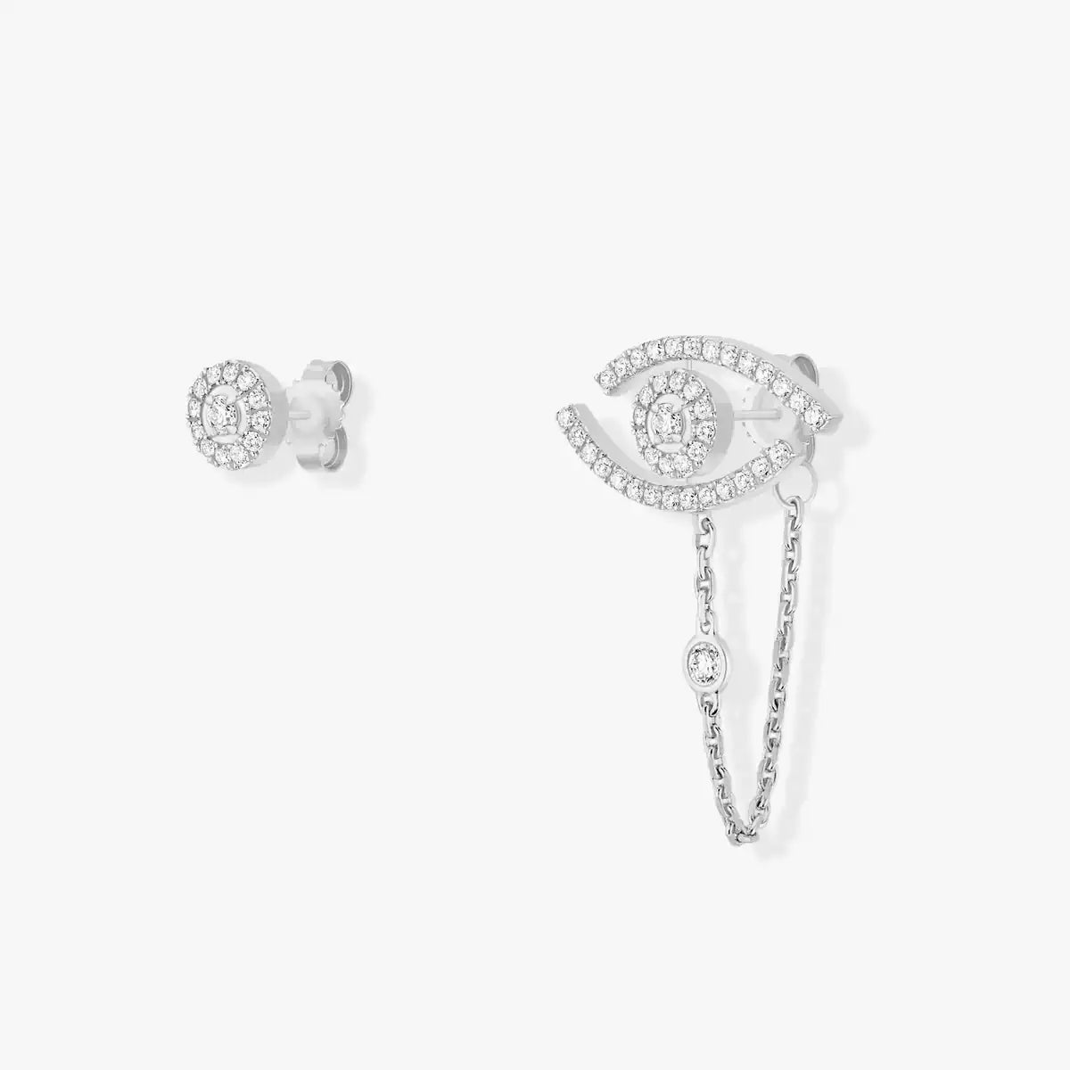 Boucles d'oreilles Messika LUCKY EYE COBBLESTONE