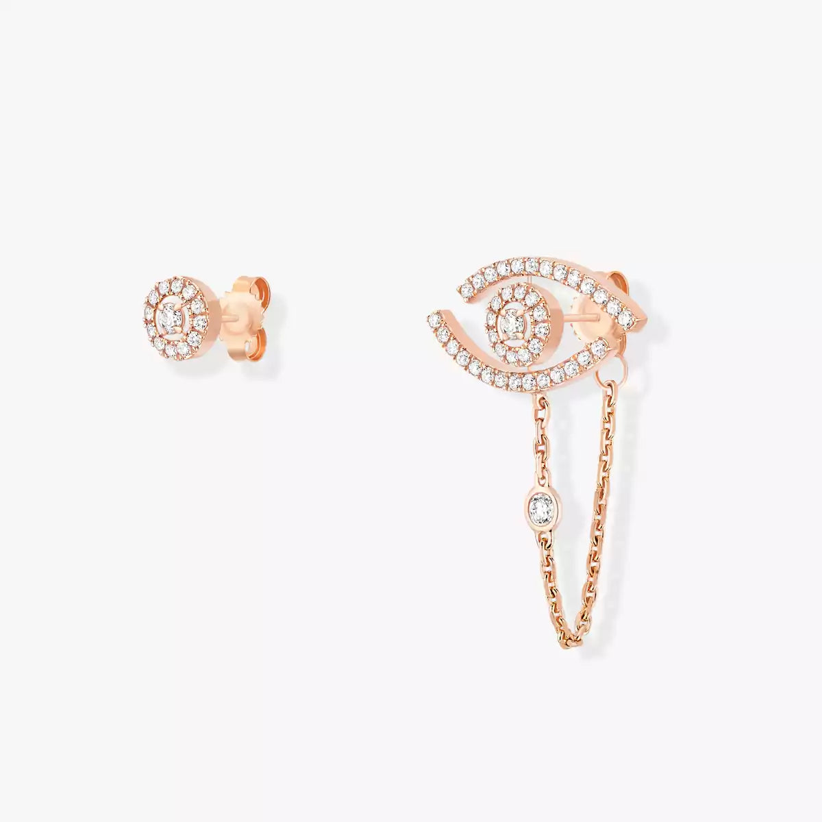 Boucles d'oreilles Messika LUCKY EYE COBBLESTONE