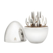 Christofle MOOD PARTY 24-teiliges versilbertes Besteckset mit Truhe
