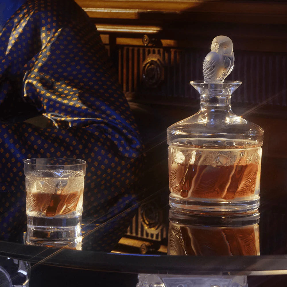 Lalique OWL WHISKY TUMBLER