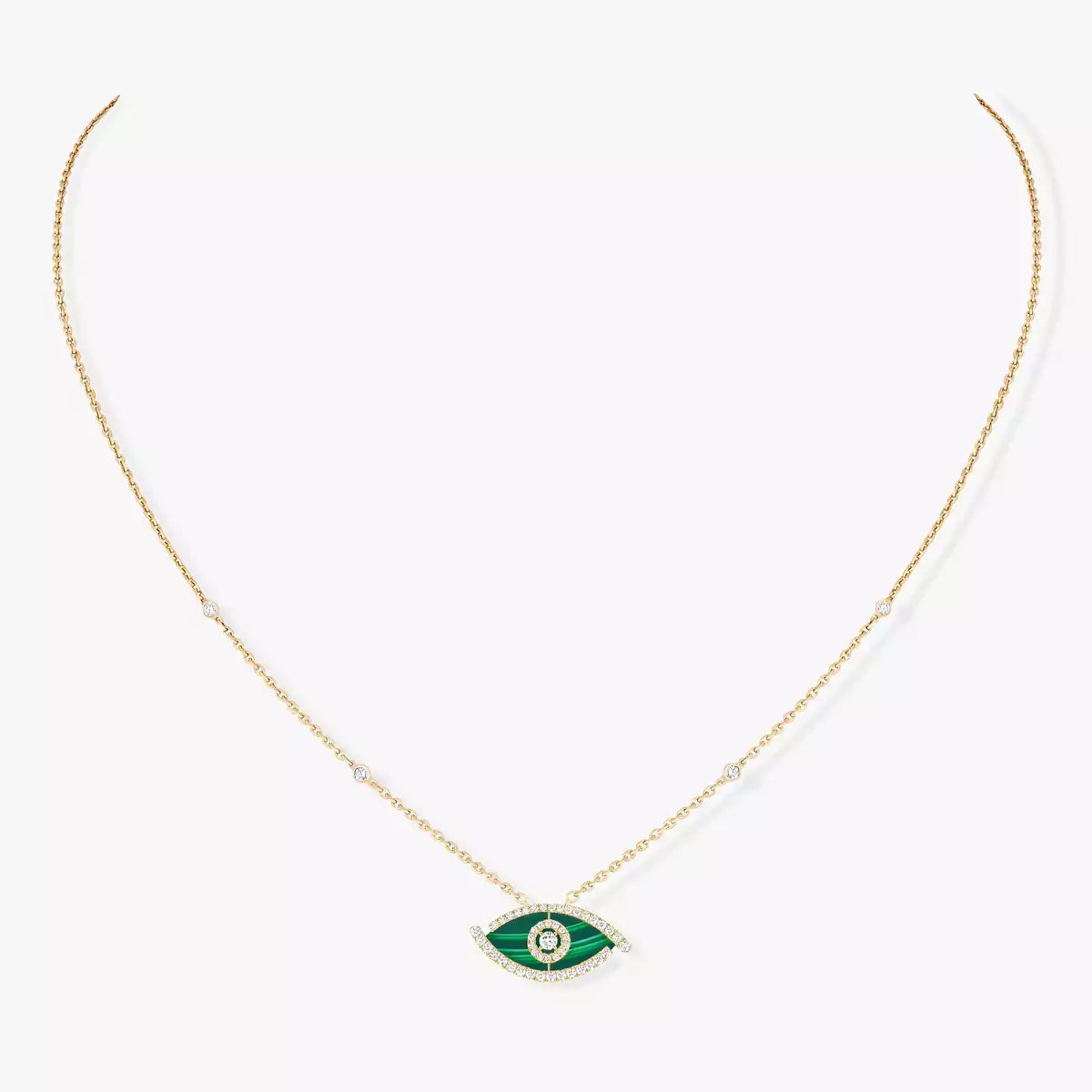 Lucky Eye Malachite Necklace