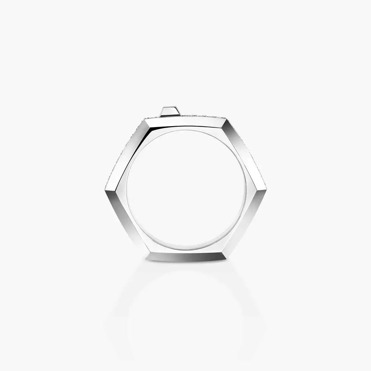 Moderniste pavé ring, small model Size: 54