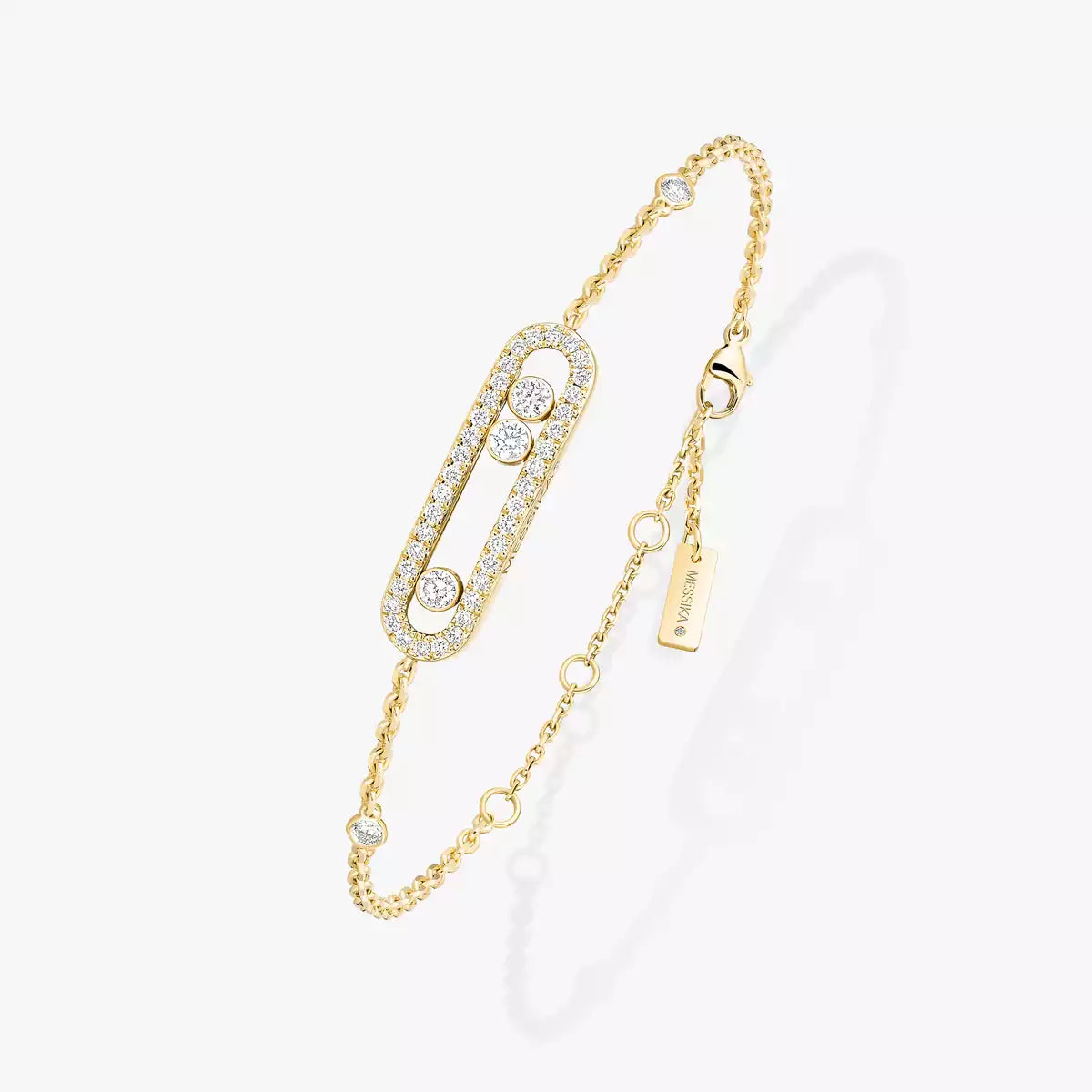 BABY MOVE PAVÉ BRACELET yellow gold