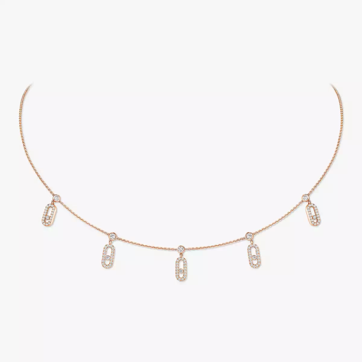 MOVE UNO PAVÉ TASSEL CHOKER