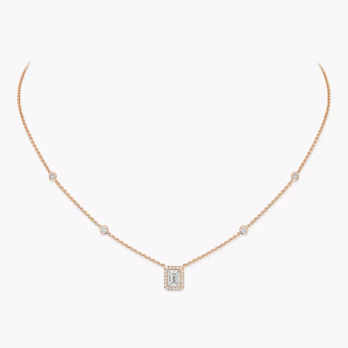 Joy necklace, emerald cut