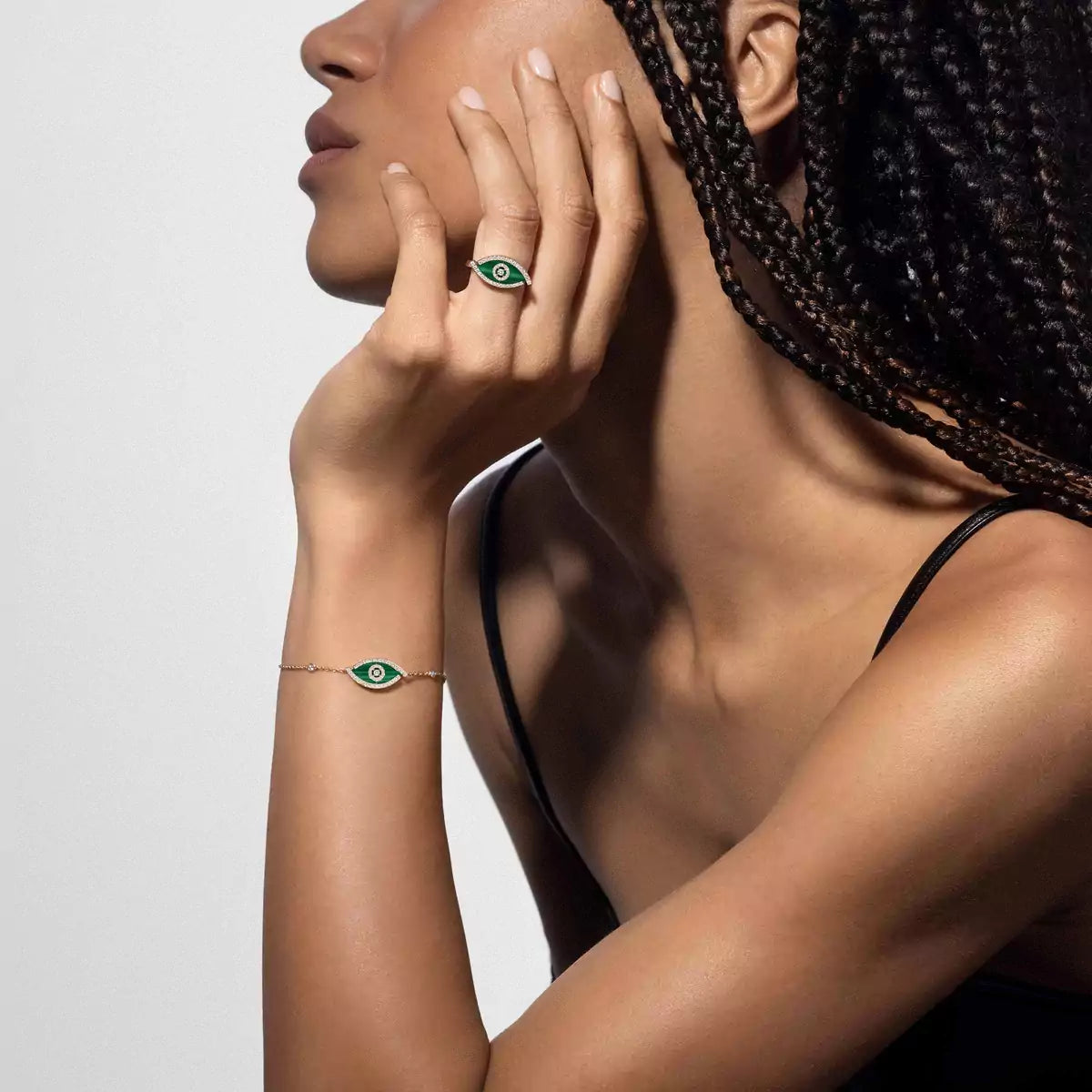 Lucky Eye Malachite Bracelet