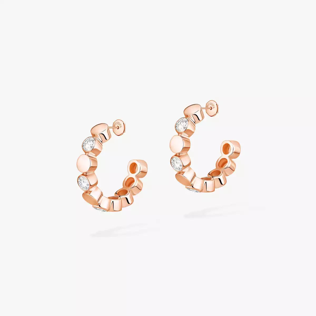 Boucles d'oreilles créoles Messika D-VIBES MINI