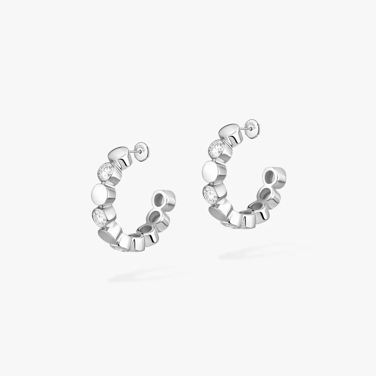 Boucles d'oreilles créoles Messika D-VIBES MINI