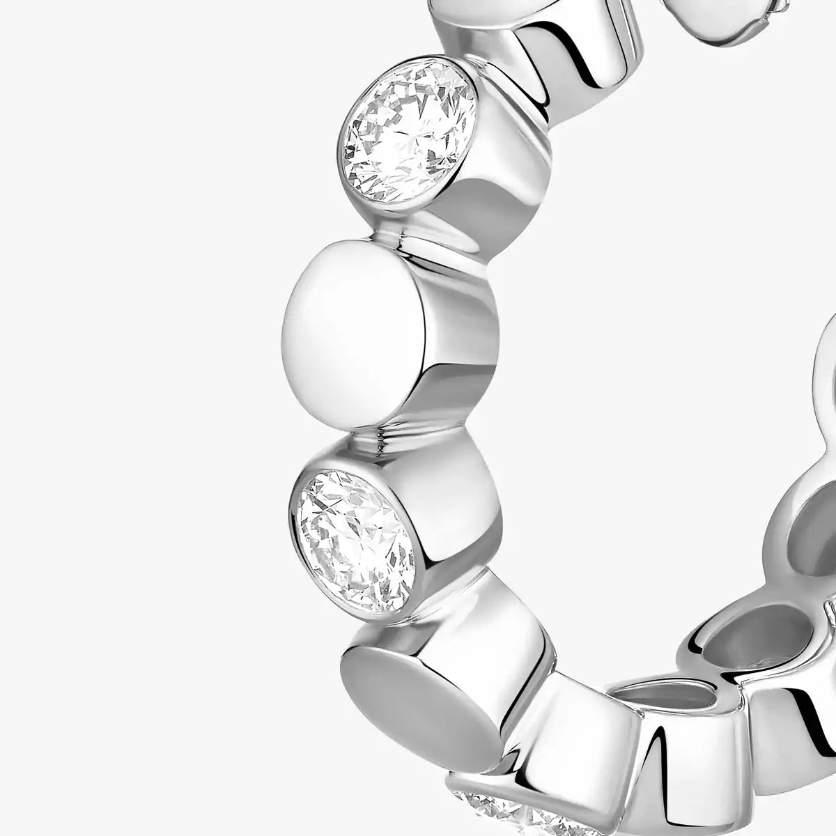 Boucles d'oreilles créoles Messika D-VIBES MINI
