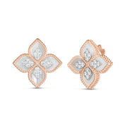 Boucles d'oreilles Princesse Fleur avec Diamants et Nacre Roberto Coin