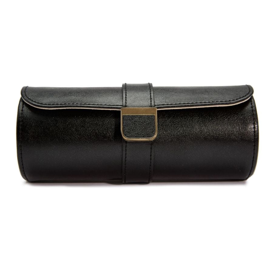WOLF PALERMO DOUBLE WATCH ROLL WITH JEWELRY POUCH