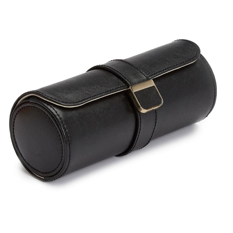 WOLF PALERMO DOUBLE WATCH ROLL WITH JEWELRY POUCH