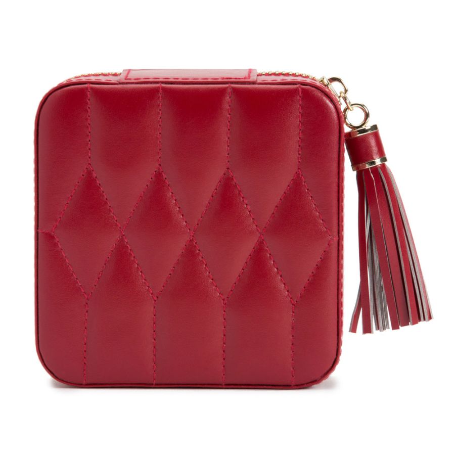 WOLF CAROLINE ZIP TRAVEL CASE RED