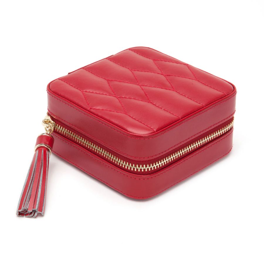 WOLF CAROLINE ZIP TRAVEL CASE RED