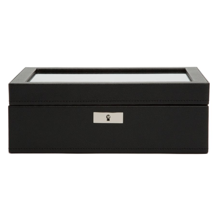 WOLF ROADSTER 8 PIECE WATCH BOX BLACK