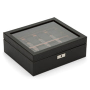 WOLF ROADSTER 8 PIECE WATCH BOX BLACK