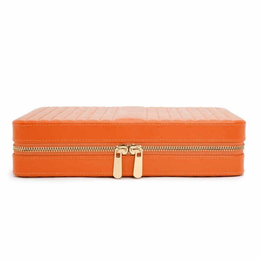 WOLF MARIA LARGE ZIP CASE TANGERINE