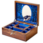 WOLF BALLET MUSICAL JEWELRY BOX – SWAN LAKE WALNUT WOOD